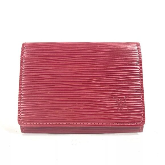 LOUIS VUITTON M8658M Epi Anneveld Cult de Visit Bi-fold card holder Case - Picture 1 of 11